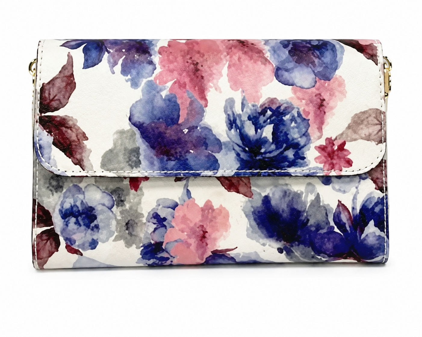 Beautiul floral italian  leather bag