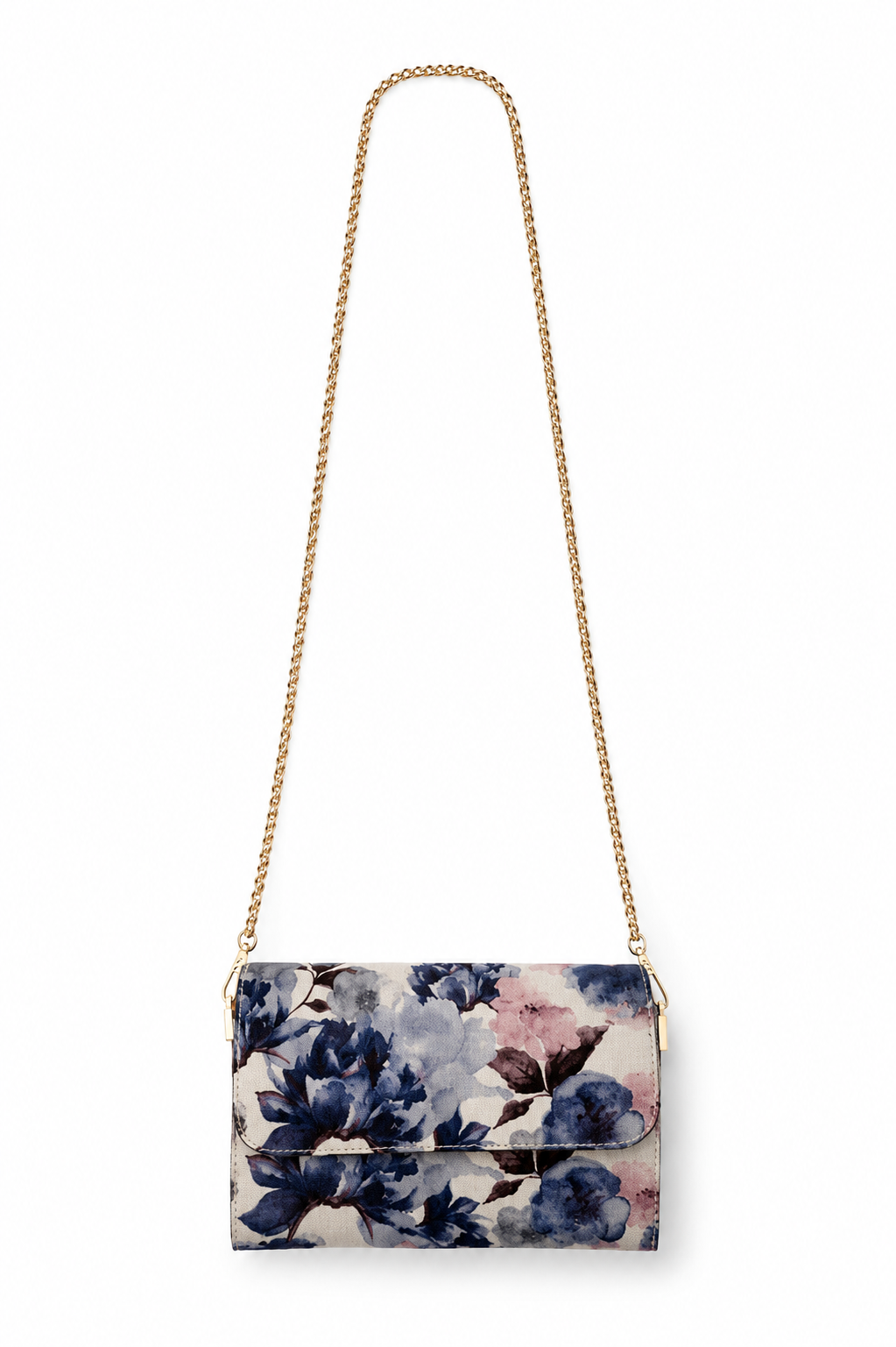 Beautiul floral italian  leather bag