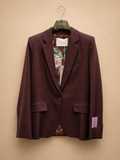 Italian made Brownish Burgundy Tailored Blazer set